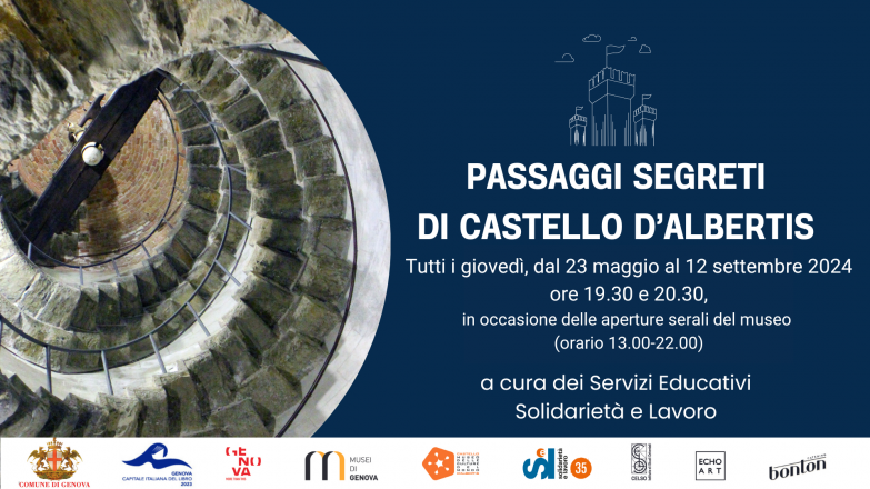 I giovedì d'estate speciale visita serale ai passaggi segreti di castello d'albertis